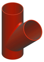 SML-Abzweig 100 x 80 45 Grad