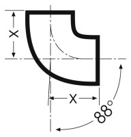 SML-Bogen DN 80 88 Grad
