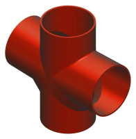 SML-Doppelabzweig 100 x 50 x 50 mm 88 Grad