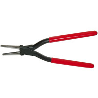 STUBAI Spengler Rundzange Nr. 281501 mit eingelegtem Gewerbe, mit Maul Zahnung