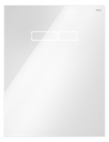 TECElux Betaetigungsplatte WC m. elektr. sen-Touch Betaetigung, Glas weiss