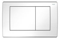 TECEplanus Betaetigungspl.WC,Zweimengen- technik,Bed.v.vorn od.oben,weiss glaenz.