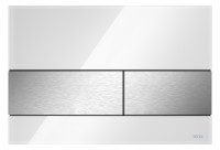TECEsquare Bet.platte WC,Zweimengentech. Bed.v.vorn/ob.,Glass we,Tasten ES geb.