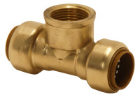 TECTITE f. Kupfer T-Stueck mit Innengewinde, 22 x 1/2", Nr. T130G