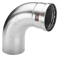 TEMPONOX Bogen 90 Grad mit SC-Contur,IxA nichtr. Stahl, 108,0mm, Nr. 1716.1XL