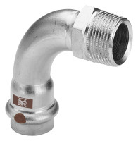 TEMPONOX Bogen 90 Grad mit SC-Contur,IxA nichtr. Stahl, 15mmxR1/2, Nr. 1714