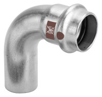 TEMPONOX Bogen 90 Grad mit SC-Contur,IxA nichtr. Stahl, 54mm, Nr. 1716.1