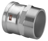 TEMPONOX Uebergangsstueck mit SC-Contur AG,nichtr. Stahl,76,1mmxR21/2,Nr. 1711XL