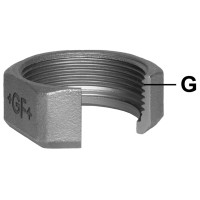 TG-Ueberwurfmutter 11/2" x 42,5 mm Nr. 14374040, fuer 1" Pumpen, schwarz