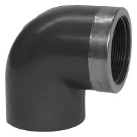 Uebergangswinkel 90 Grad, PVC-U, d 25 x 3/4", Nr. 21.010.02