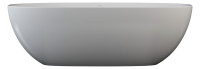 V+A BARCELONA freistehende Badewanne 170x80x54 cm, Quarrycast weiss