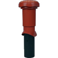 VENDUCT Hochleistungsentluefter 100mm m.Entlueftungshaube,KE8009, rot