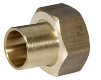 Verschraubung komplett mit Dichtungen, Ueberwurfmuttern 3/4" und Tuellen 15 mm