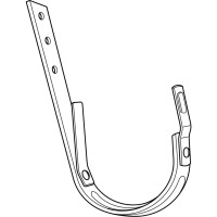 Verzinktes Rinneisen mit 2 Federn, m. Wulst, Nr. 100-117, 5-teilig, 30 x 5