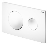VIEGA Abdeckpl.Visign 10 f.WC-Element f. 2 Mengen-Spuelt. Nr. 8315.1, weiss
