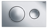 VIEGA Abdeckplatte Visign for Style 20 f.WC-Spuelk.2-Mengen,Nr.8610.1,verchromt