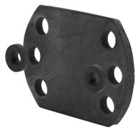 VIEGA Gummiplatte mit Schallschutz fuer Schrauben M4, 2 Stk. im Set., Nr. 2141.6