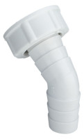 VIEGA PVC-Winkelverschraubung 45' fuer Abwasserschlauch 20-24 mm,1", Nr. 7968