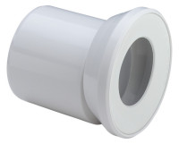 WC-Anschlussstutzen mit exzentrischer Muffe u. Dichtung, DN100, L=155 mm,weiss