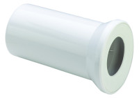 WC-Universal-Anschlussstutzen mit Dichtung, 400 mm weiss