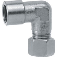 Winkel-Aufschraubverschraubung WAI aus Stahl verz., nach DIN 2353, 1/2" x 8 mm