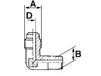 Winkelstück konisch WK 7/16"UNFx1/4"NPT