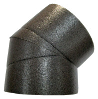 WOLF ISO-Rohr Bogen DN160 45Gr ohne Einsteckmuffen