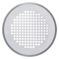 ZEHNDER Design-Abdeckgitter rund Aufputz DN 125, Torino weiss
