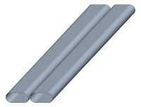 ZEHNDER Doppelkanal CK 300 1,5 m Laenge (2xRohr 158mm,=B 326/ H70)