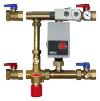 ZEWOTHERM kompakt Regelstation mit Hocheffizienzpumpe Pumpe m. Kugelhahnset