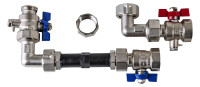 ZEWOTHERM Waermemengenzaehler-Einbauset vertikal, G 3/4"- 110 mm