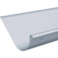 Zink Aufdachrinne, halbrund in Lg. a 3m 4 teilig, 0,80 mm, Fabr. VM-Zinc