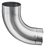 Zink Bogen geschweisst, 85 Grad, 100 mm