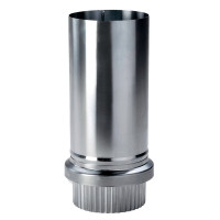 Zink Fallrohrschiebestueck 80mm/116mm, Laenge 250 mm