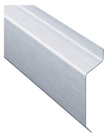Zink Kappleiste, (Ueberhang), glatt 0,7 mm, 100 mm Zuschnitt, a 3 m
