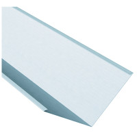 Zink Kehlblech, 2 Faelze, walzblank 0.7 mm,in Lg a 3 Meter, Zuschnitt 400 mm