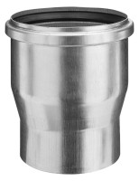 Zink Steckmuffe mit Dichtung DN 75/80