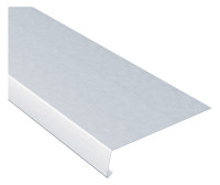 Zink Traufblech glatt, 10-teilig, 0,7 mm Zuschnitt 200 mm, Mass X=50 mm Lg. a 3m
