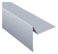 Zink Windleiste glatt, 8-teilig, 0,7 mm Zuschnitt 250 mm, Mass X=80mm, Lg. a 3m